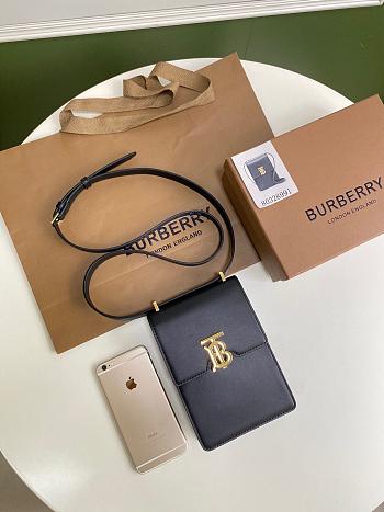 Burberry Robin Bag Golden Logo Black – 13.5 x 4.5 x 19 cm