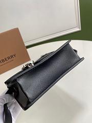 Burberry Robin Bag Silver Logo Black – 13.5 x 4.5 x 19 cm - 6