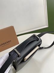 Burberry Robin Bag Silver Logo Black – 13.5 x 4.5 x 19 cm - 4