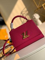 Louis Vuitton Original Single Twist In Taurillon Leather Handbag Pink - M57090 – 29x21x12 cm - 1