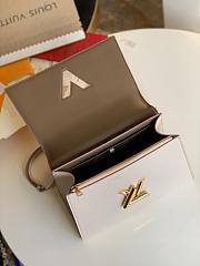 Louis Vuitton Original Single Twist In Taurillon Leather Handbag Elephant Grey- M57090 – 29x21x12 cm - 6
