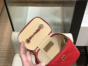 Chanel Mini Cosmetic Metal Ball Lambskin Red - A88828 - 8.5x11x7 cm - 4