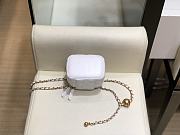 Chanel Mini Cosmetic Metal Ball Lambskin White - A88828 - 8.5x11x7 cm - 2
