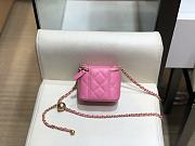 Chanel Mini Cosmetic Metal Ball Lambskin Pink - A88828 - 8.5x11x7 cm - 3