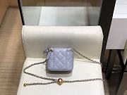 Chanel Mini Cosmetic Metal Ball Lambskin Grey - A88828 - 8.5x11x7 cm - 4