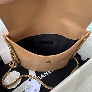 Chanel Stray Calfskin Bag  Brown - 19x23x7cm - 5