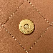Chanel Stray Calfskin Bag  Brown - 19x23x7cm - 3