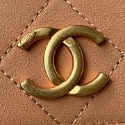 Chanel Stray Calfskin Bag  Brown - 19x23x7cm - 2