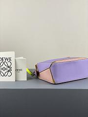 Loewe Puzzle Bag In Calfskin Purple/Pink/Brown – 18x12.5x8 cm - 3