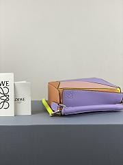 Loewe Puzzle Bag In Calfskin Purple/Pink/Brown – 18x12.5x8 cm - 5