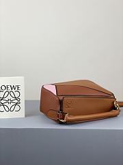 Loewe Puzzle Bag In Calfskin Brown/Pink– 18x12.5x8 cm - 4