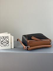Loewe Puzzle Bag In Calfskin Black/Brown – 18x12.5x8 cm - 2