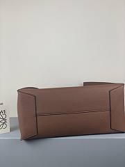 Loewe Buckle Tote Handbag Embossed Anagram Brown – 36x33x17 cm - 6