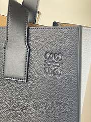 Loewe Buckle Tote Handbag Embossed Anagram Navy Blue – 36x33x17 cm - 6