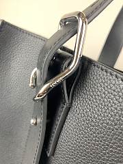 Loewe Buckle Tote Handbag Embossed Anagram Black – 36x33x17 cm - 5