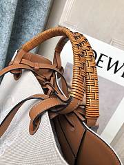 Loewe Anagram Tote Print Classic Pattern Chalk White – 29x14x25 cm - 4