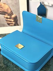 Loewe Goya Medium bag in silk calfskin Cyan – 23x15x6.5 cm - 3