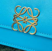 Loewe Goya Medium bag in silk calfskin Cyan – 23x15x6.5 cm - 4