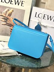 Loewe Goya Medium bag in silk calfskin Cyan – 23x15x6.5 cm - 5