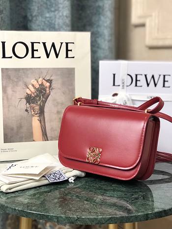 Loewe Goya Mini bag in silk calfskin Red – 18.5x12.5x6 cm 