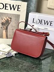 Loewe Goya Mini bag in silk calfskin Red – 18.5x12.5x6 cm  - 2