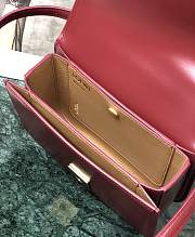 Loewe Goya Mini bag in silk calfskin Red – 18.5x12.5x6 cm  - 3