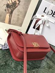 Loewe Goya Mini bag in silk calfskin Red – 18.5x12.5x6 cm  - 5