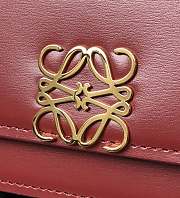 Loewe Goya Mini bag in silk calfskin Red – 18.5x12.5x6 cm  - 6