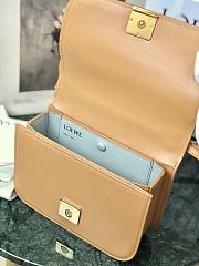 Loewe Goya Mini bag in silk calfskin Warm Desert  – 18.5x12.5x6 cm - 6