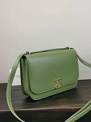 Loewe Goya Mini bag in silk calfskin Avocado Green – 18.5x12.5x6 cm - 4
