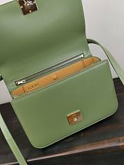 Loewe Goya Mini bag in silk calfskin Avocado Green – 18.5x12.5x6 cm - 6