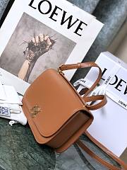 Loewe Goya Mini bag in silk calfskin Tan – 18.5x12.5x6 cm - 2