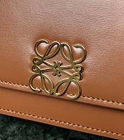 Loewe Goya Mini bag in silk calfskin Tan – 18.5x12.5x6 cm - 3