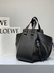 Loewe Hammock Tote Bag In Calfskin Black – 29x14x26 cm - 5