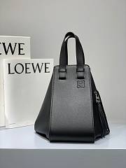 Loewe Hammock Tote Bag In Calfskin Black – 29x14x26 cm - 3