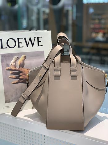 Loewe Hammock Tote Bag In Calfskin Sand – 29x14x26 cm