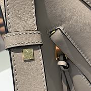 Loewe Hammock Tote Bag In Calfskin Sand – 29x14x26 cm - 5