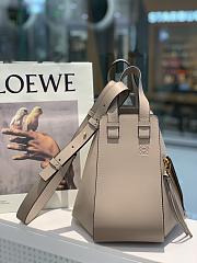 Loewe Hammock Tote Bag In Calfskin Sand – 29x14x26 cm - 4