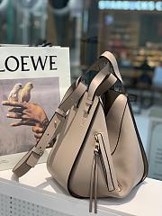 Loewe Hammock Tote Bag In Calfskin Sand – 29x14x26 cm - 2