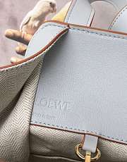 Loewe Hammock Tote Bag In Calfskin Gray Blue – 29x14x26 cm - 2