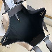 Loewe Hammock Tote Bag In Calfskin Gray White– 29x14x26 cm - 5