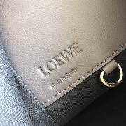 Loewe Hammock Tote Bag In Calfskin Gray White– 29x14x26 cm - 3