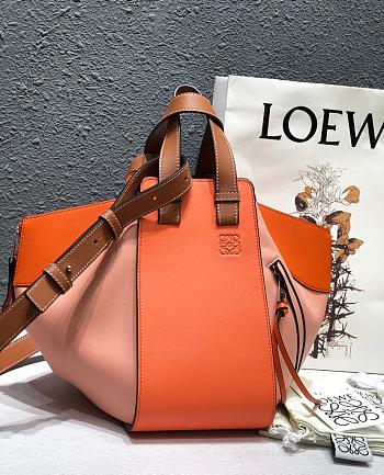 Loewe Hammock Tote Bag In Calfskin Orange – 29x14x26 cm