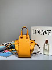 Loewe Hammock Mini Tote Bag In Calfskin Yellow – 19.5x17x11 cm - 1