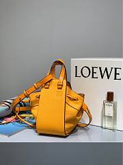 Loewe Hammock Mini Tote Bag In Calfskin Yellow – 19.5x17x11 cm - 6