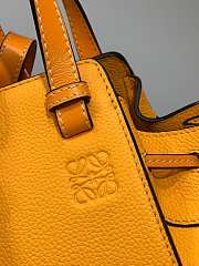 Loewe Hammock Mini Tote Bag In Calfskin Yellow – 19.5x17x11 cm - 3