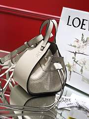 Loewe Hammock Mini Tote Bag In Calfskin White – 19.5x17x11 cm - 6