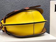 Loewe Small Gate Bag Canvas And Cow Leather Yellow/ Avocado Green – 20x19x11 cm - 5