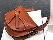 Loewe Small Gate Bag Canvas And Cow Leather All Brown – 20x19x11 cm - 2