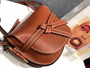 Loewe Small Gate Bag Canvas And Cow Leather All Brown – 20x19x11 cm - 3